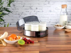 Rosenstein & Söhne Joghurtzubereiter:Joghurt-Maker Mit Zeitschaltuhr, 7 Portionsgläser Je 190 Ml, 20 Watt -Einrichtungsgeschäft nx9454 7