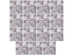 Infactory Bad Folie Selbstklebend:Selbstklebende 3D-Steinwandoptik-Fliesenaufkleber, 30 X 30cm, 20er-Set -Einrichtungsgeschäft nx9468 0