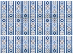 Infactory Mosaik-Fliesen-Aufkleber:Selbstklebende 3D-Bordüre-Fliesenaufkleber, 31 Cm X 25 Cm, 15er-Set