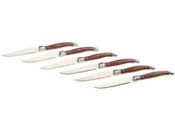 Rosenstein & Söhne Steakmesserset:6er-Set Laguiole-Steakmesser Mit Pakkaholz-Griff Und Messerständer 7 Rosenstein & Söhne Steakmesserset:6er-Set Laguiole-Steakmesser Mit Pakkaholz-Griff Und Messerständer -Einrichtungsgeschäft nx9525 0
