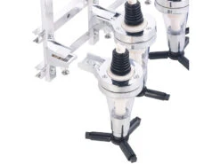 Rosenstein & Söhne Bar Butler:Aluminium-Flaschenhalter Und Dosierer, 4-fach, Für Wandmontage -Einrichtungsgeschäft nx9528 2