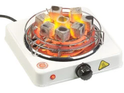 Duvence Shisha Grill:Elektrischer Kohle-Anzünder Für Shisha, Mit Kohlegitter, 1.000 Watt