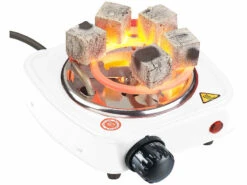 Duvence Kohlenanzünder:Elektrischer Mini-Kohle-Anzünder Für Shisha, Bis 7 Briketts, 500 Watt