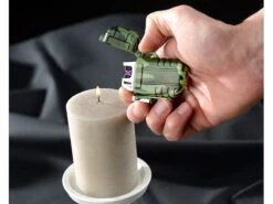 PEARL Akku-USB-Feuerzeuge:2er-Set Elektron. Feuerzeug Mit Doppeltem Lichtbogen, Akku, IP56, Grün -Einrichtungsgeschäft nx9799 5