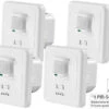 Revolt Lampe Klatschsensor:4er-Set Automatische Lichtschalter Mit PIR- Und Akustik-Sensor -Einrichtungsgeschäft nx9854 1