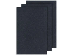 Infactory Samtklebefolie:3er-Set Samt-Klebefolie 40 X 100 Cm, Schwarz