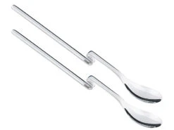 CHG Eislöffel:Edelstahl-Löffel Mit Anti-Rutsch-Knick, Familien-Set Mit 6 Löffeln -Einrichtungsgeschäft pe3736 5