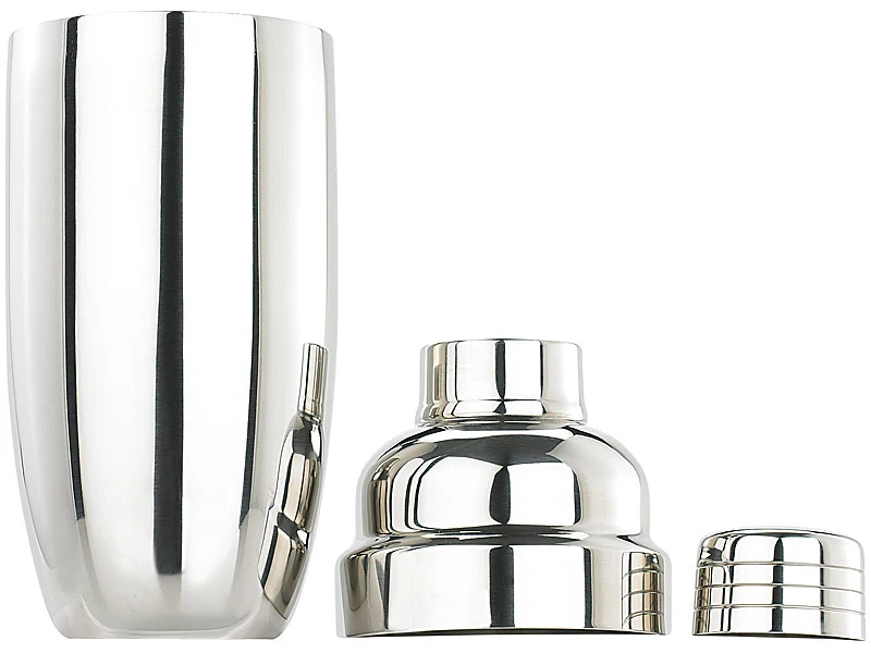 PEARL Cocktail Mixer:Cocktail-Shaker 0,7l (verchromter Edelstahl) 6 PEARL Cocktail Mixer:Cocktail-Shaker 0,7l (verchromter Edelstahl) – Bild 4