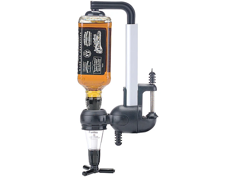 Infactory Schnapsportionierer Wand:2er-Set Flaschenhalter Mit Portionierer Für 3 Cl 5 Infactory Schnapsportionierer Wand:2er-Set Flaschenhalter Mit Portionierer Für 3 Cl – Bild 3