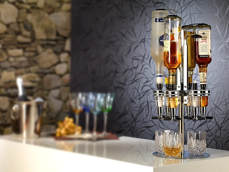 Infactory Bar Buttler:Flaschenhalter "Bar Butler" 4-fach 7 Infactory Bar Buttler:Flaschenhalter "Bar Butler" 4-fach – Bild 5