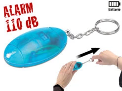 VisorTech Taschenalarm:Personenalarm, Laute 110 Db, Mit Taschenlampe