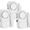 VisorTech Fenster Alarmanlage:3er-Set Mini-Tür- Und Fensteralarme, 95 Db, 2 Jahre Batterielaufzeit