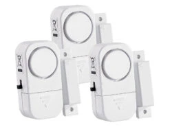 VisorTech Fenster Alarmanlage:3er-Set Mini-Tür- Und Fensteralarme, 95 Db, 2 Jahre Batterielaufzeit