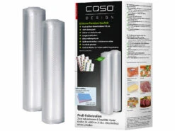 CASO DESIGN Folie Für Vakuumierer:2 Profi-Folienrollen, 30 X 600cm, Für Balken-Vakuumierer, Inkl Sticker