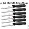 Löffler Gemüse Messer:6 Edelstahl-Gemüsemesser Aus Solingen, Rund, Gezackte 8,5-cm-Klinge -Einrichtungsgeschäft pv9040 4