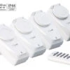 Revolt Funksteckdosen Außen:4er-Set Outdoor-Funksteckdosen Mit Fernbedienung, IP44, Bis 1.000 Watt 1 Revolt Funksteckdosen Außen:4er-Set Outdoor-Funksteckdosen Mit Fernbedienung, IP44, Bis 1.000 Watt -Einrichtungsgeschäft px2354 9