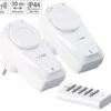 Revolt Funksteckdose Außen:2er-Set Outdoor-Funksteckdosen Mit Fernbedienung, IP44, Bis 3.680 Watt 2 Revolt Funksteckdose Außen:2er-Set Outdoor-Funksteckdosen Mit Fernbedienung, IP44, Bis 3.680 Watt -Einrichtungsgeschäft px2355 7
