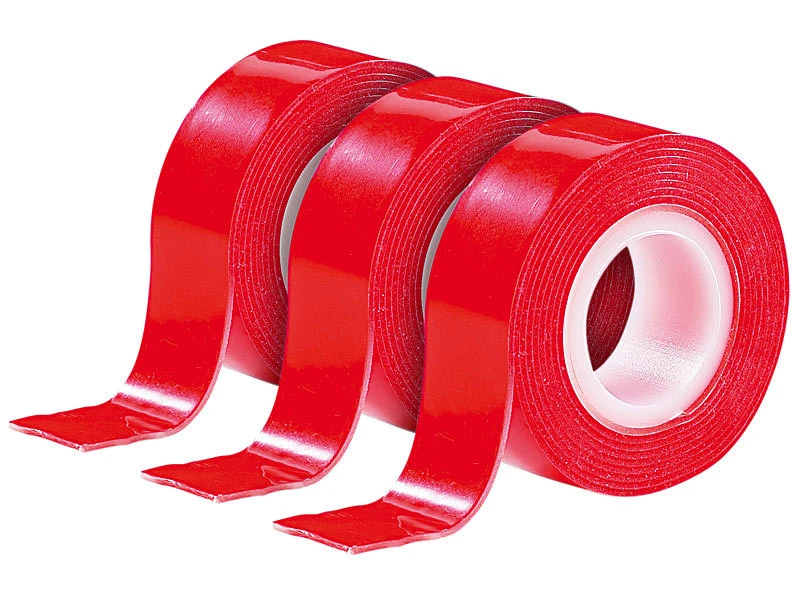 AGT Doppelklebeband:Doppelseitiges Klebeband, 19 Mm X 1,5 M, Tragkraft 200 G/cm², 3er Pack 3 AGT Doppelklebeband:Doppelseitiges Klebeband, 19 Mm X 1,5 M, Tragkraft 200 G/cm², 3er Pack