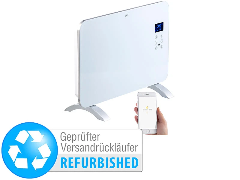 Sichler WiFi Heizung:Konvektor-Heizung Mit App, Für Amazon Alexa Versandrückläufer 4 Sichler WiFi Heizung:Konvektor-Heizung Mit App, Für Amazon Alexa Versandrückläufer – Bild 2