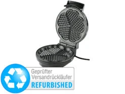 Rosenstein & Söhne Waffeleisen Backgerät:Waffeleisen Für Herzwaffeln Versandrückläufer