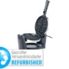 Rosenstein & Söhne Rotierendes Waffeleisen:Drehbares Waffeleisen Aus Edelstahl (Versandrückläufer)