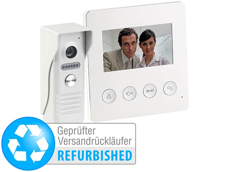 Somikon Video Türklingel:Video-Türsprechanlage Mit Farbdisplay, LED-Licht (Versandrückläufer) 4 Somikon Video Türklingel:Video-Türsprechanlage Mit Farbdisplay, LED-Licht (Versandrückläufer) – Bild 2