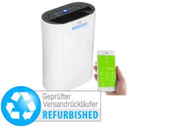 Sichler WLAN-Luftentfeuchter:Luftentfeuchter, 10 L/Tag, Für Amazon Versandrückläufer