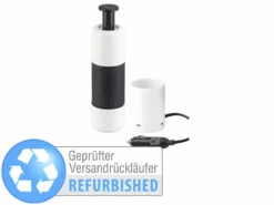 Rosenstein & Söhne Espresso-Kaffee-Maschine:Manueller Mini-Espresso-Maker Mit Versandrückläufer