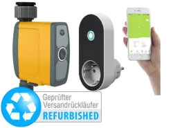 Royal Gardineer Bewässerungs-Ventile:WLAN-Bewässerungscomputer Mit App-Steuerung Versandrückläufer