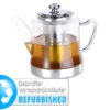 Rosenstein & Söhne Teekanne Induktion:2in1-Glas-Teebereiter & Teekanne Für Alle Herde (Versandrückläufer)
