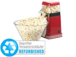 Rosenstein & Söhne Popkorn Maschine:XL-Heißluft-Popcorn-Maschine Für Bis Zu 100 G Mais (Versandrückläufer)