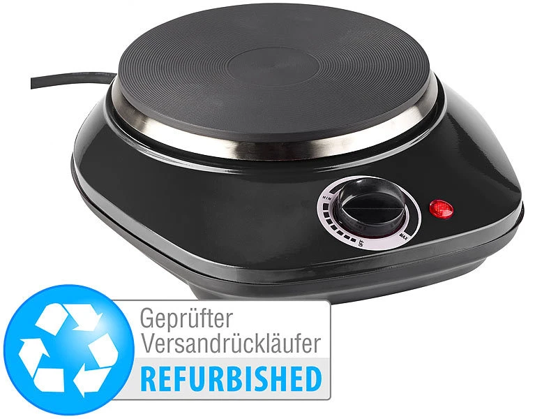 Rosenstein & Söhne Kochplatte Separat:Kompakte Elektrische Einzel-Kochplatte, Versandrückläufer 3 Rosenstein & Söhne Kochplatte Separat:Kompakte Elektrische Einzel-Kochplatte, Versandrückläufer