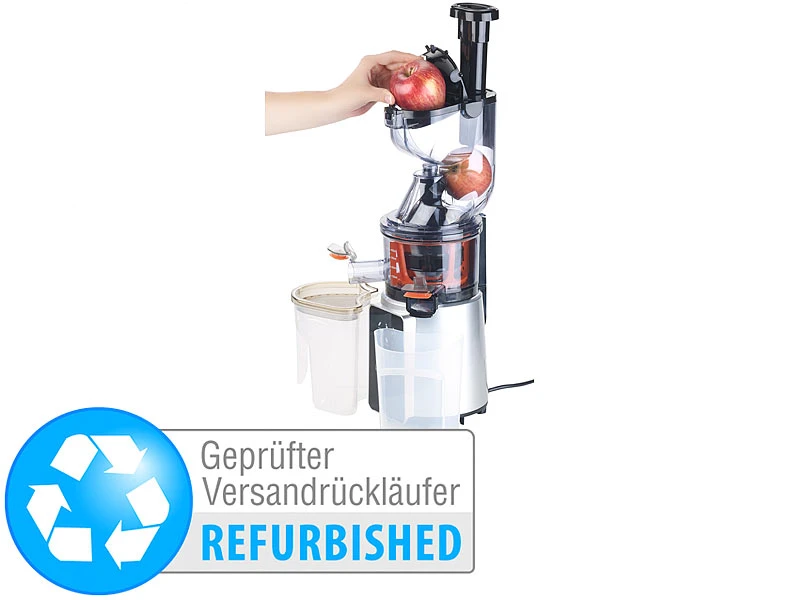 Rosenstein & Söhne Frucht-Entsafter:Digitaler Slow Juicer & Kaltpress-Entsafter (Versandrückläufer) 3 Rosenstein & Söhne Frucht-Entsafter:Digitaler Slow Juicer & Kaltpress-Entsafter (Versandrückläufer)