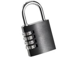 PEARL Vorhängezahlenschloss:2er-Set Vorhängeschlösser Aus Aluminium, Mit 4-stelligem Zahlencode -Einrichtungsgeschäft sd4321 1