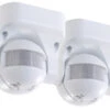 Revolt Bewegungsmelder Outdoor:2er-Set Vertikal Schwenkbare 180°-PIR-Bewegungsmelder, 230 V, IP44 -Einrichtungsgeschäft zx1336 2