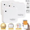 Luminea Home Control Lichtsensor Alexa:4er-Set Wetterfeste WLAN-Licht- & Dämmerungs-Sensoren Mit App, IP55 -Einrichtungsgeschäft zx1357 11