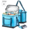 PEARL Flexible Kühltasche:Faltbare Kühltasche Mit Griffen, Wasserdichte Lkw-Plane, 26 L, 2er-Set -Einrichtungsgeschäft zx1868 9