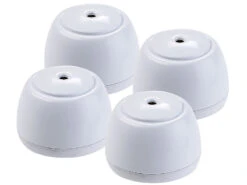 VisorTech Alarm Wasser:4er-Set Mini-Wassermelder, Lauter Alarm (85 DB), Batteriebetrieb, IP65