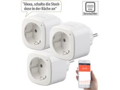 Luminea Home Control 3er-Set WLAN-Steckdosen Mit Energiekostenmesser, App & Sprachsteuerung 20 Luminea Home Control 3er-Set WLAN-Steckdosen Mit Energiekostenmesser, App & Sprachsteuerung -Einrichtungsgeschäft zx2900 11