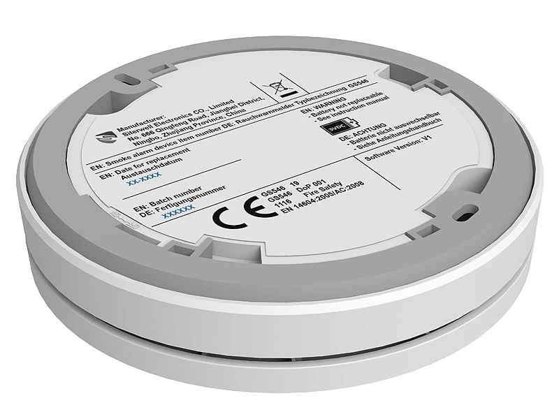 VisorTech Rauchmelder VdS:5er-Set Fotoelektrische Slim-Rauchwarnmelder, 10-Jahres-Batterie, VDS 8 VisorTech Rauchmelder VdS:5er-Set Fotoelektrische Slim-Rauchwarnmelder, 10-Jahres-Batterie, VDS – Bild 6