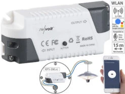 Revolt Smart-Switch Alexa:3er-Set Funk-Empfänger KFS-200.rc, Amazon Alexa & Google Assistant -Einrichtungsgeschäft zx2958 13