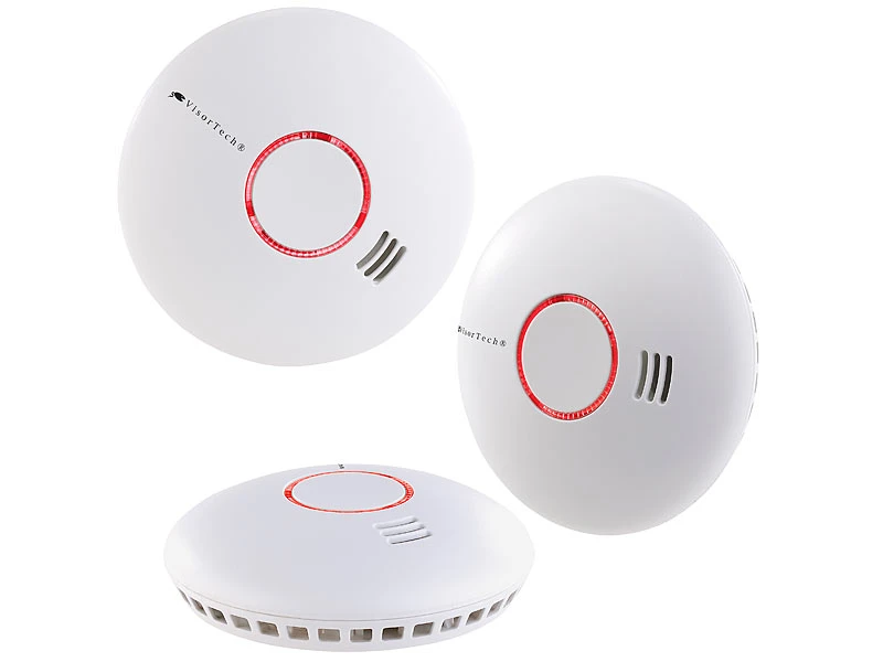 VisorTech Rauchmelder WLAN:3er-Set WLAN-Rauch- & Hitzemelder Mit Weltweiter App-Benachrichtigung 5 VisorTech Rauchmelder WLAN:3er-Set WLAN-Rauch- & Hitzemelder Mit Weltweiter App-Benachrichtigung – Bild 3