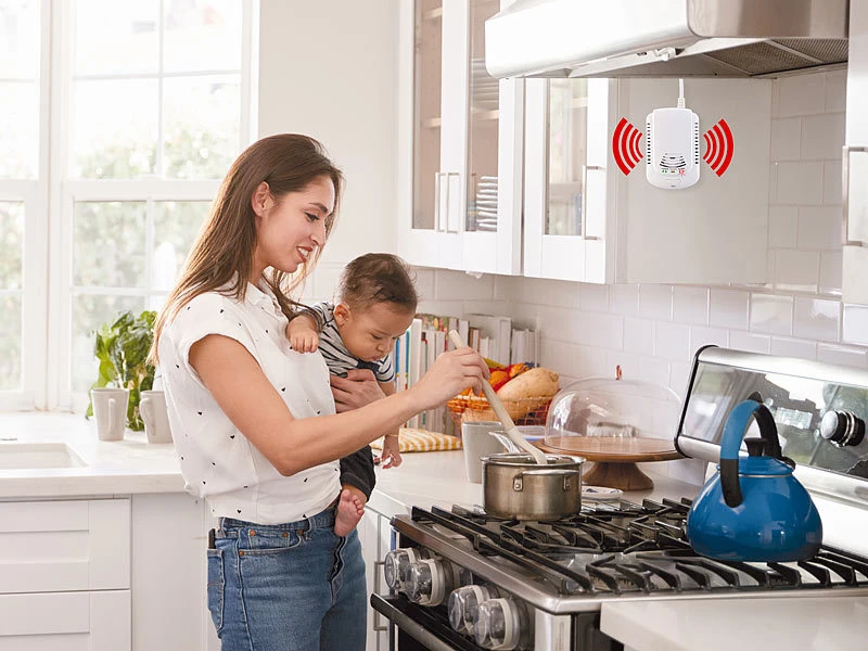 VisorTech Gasalarm:Multi-Gasmelder Für Haushaltsübliche Gase, Mit 3 Funktions-LEDs, 85 DB 5 VisorTech Gasalarm:Multi-Gasmelder Für Haushaltsübliche Gase, Mit 3 Funktions-LEDs, 85 DB – Bild 3