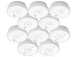 VisorTech Rauchmelder:10er-Set Fotoelektrische Rauchwarnmelder, 10-J.-Batterie, 85 DB, VdS -Einrichtungsgeschäft zx3067 1