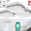 VisorTech WiFi Rauchmelder:3er-Set WLAN-Design-Rauchmelder Mit Weltweiter App-Benachrichtigung -Einrichtungsgeschäft zx3151 7