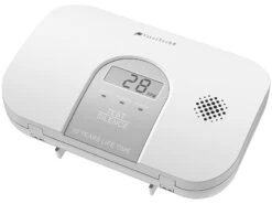 VisorTech CO Messgerät:Kohlenmonoxid-Melder, 10-Jahres-Sensor, Display, 85 DB, EN 50291 -Einrichtungsgeschäft zx3259 0