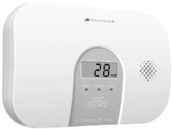 VisorTech CO Messgerät:Kohlenmonoxid-Melder, 10-Jahres-Sensor, Display, 85 DB, EN 50291 -Einrichtungsgeschäft zx3259 3