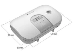 VisorTech CO-Kohlenmonoxid-Melder:2er-Set Kohlenmonoxid-Melder, 10-Jahres-Sensor, 85 DB, EN 50291 -Einrichtungsgeschäft zx3259 6 1