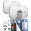 VisorTech CO-Kohlenmonoxid-Melder:2er-Set Kohlenmonoxid-Melder, 10-Jahres-Sensor, 85 DB, EN 50291 -Einrichtungsgeschäft zx3268 2