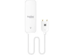 Luminea Home Control Wassermelder Alexa:WLAN-Wassermelder, Externer Sensor, App, Bis 2 Jahre Batterie-Laufzeit -Einrichtungsgeschäft zx5004 0